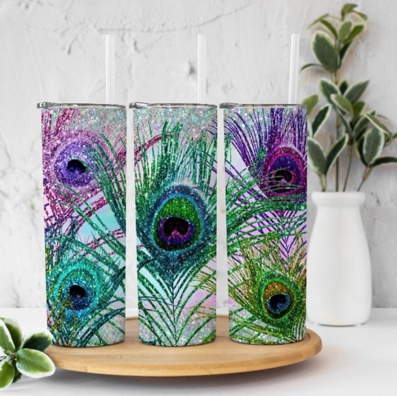 Other - Feather Peacock 20oz Tumbler